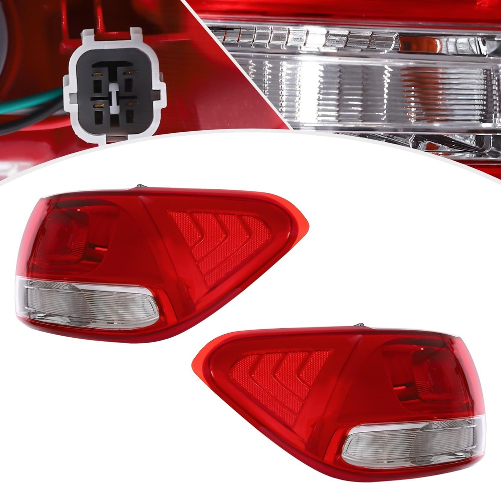 Outer Halogen Tail Light Assembly for 2016-2018 Sorento Brake Turn Signal Pair