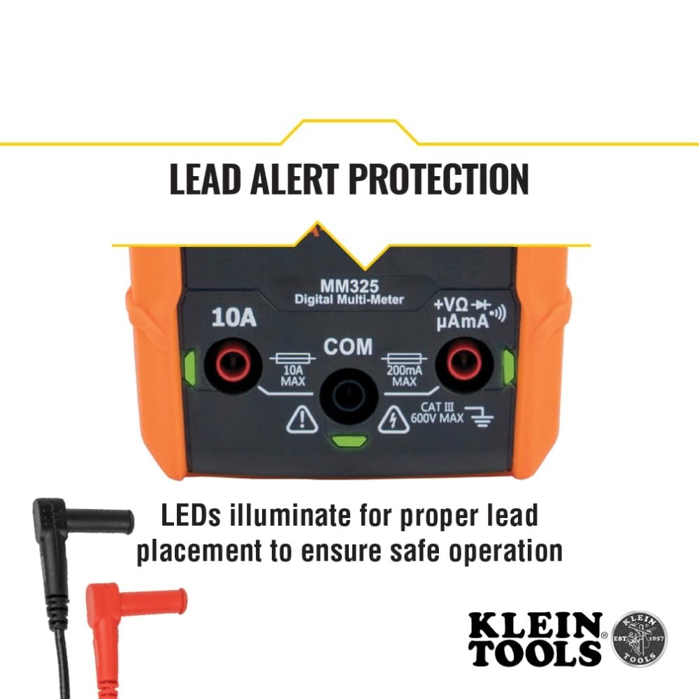 Durable Digital Multimeter for Home and Professional Use with Backlit Display