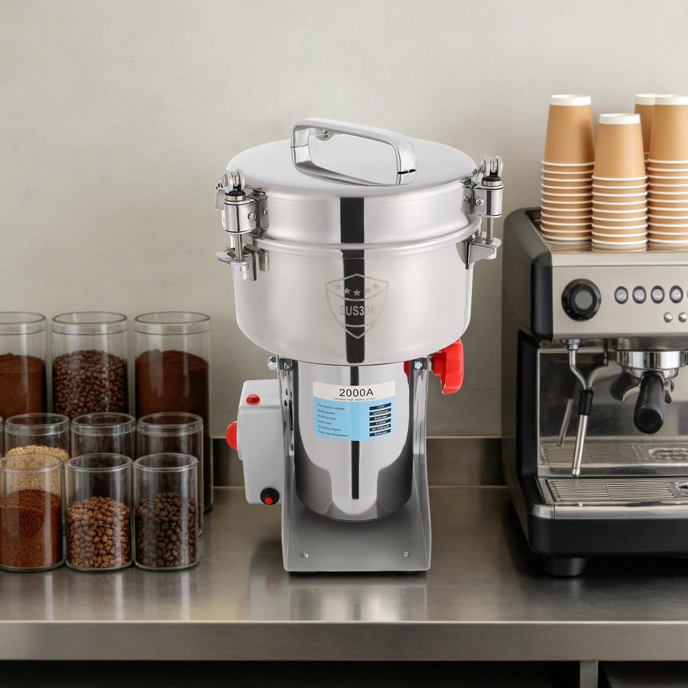 Commercial Electric Grain Grinder Coffee Bean Nuts Mill Grinding Machine Kitchen