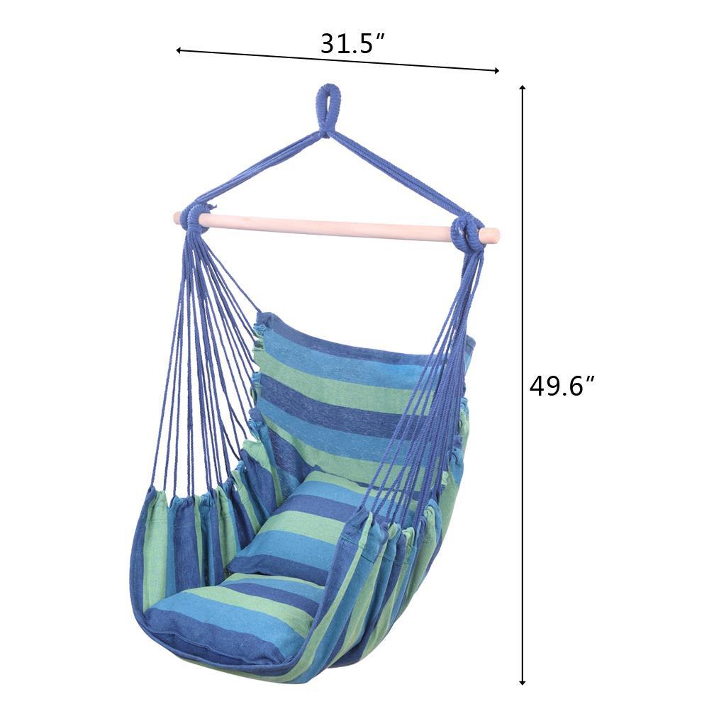Hammock Hanging Rope Chair Porch Swing Seat Patio Camping BBQ Outdoor Hikking US