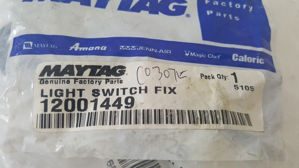 MAYTAG / WHIRLPOOL 12001449 MICROWAVE LIGHT SWITCH