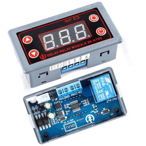 ZK-KTD2 DC 5-30V Delay Relay Module, 5A Multi-Function Timer for Industrial