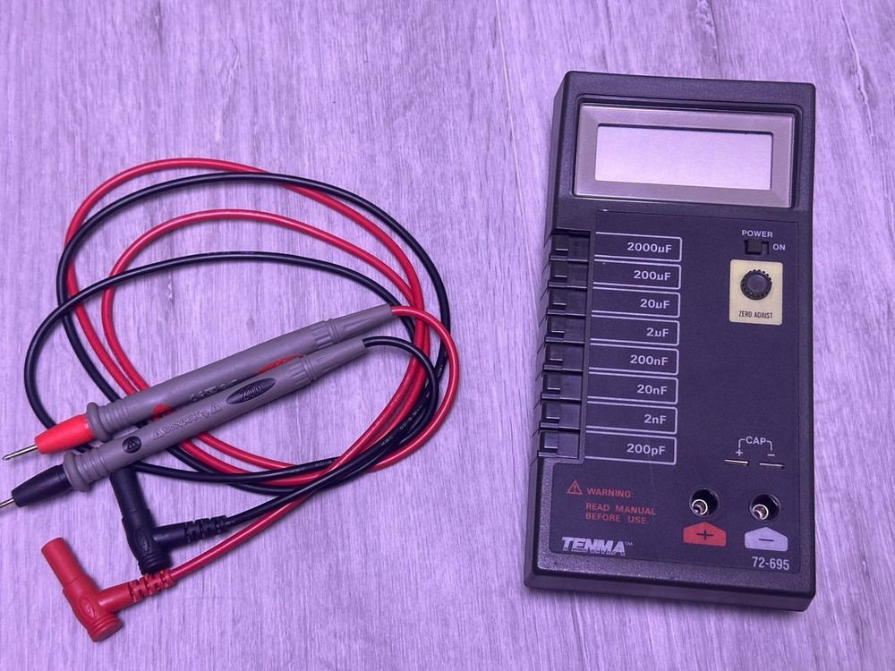TENMA 72-695 Capacitance Meter + measuring wires