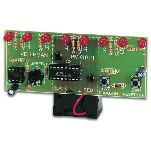 Velleman MK107 LED Running Light Soldering Practice Kit