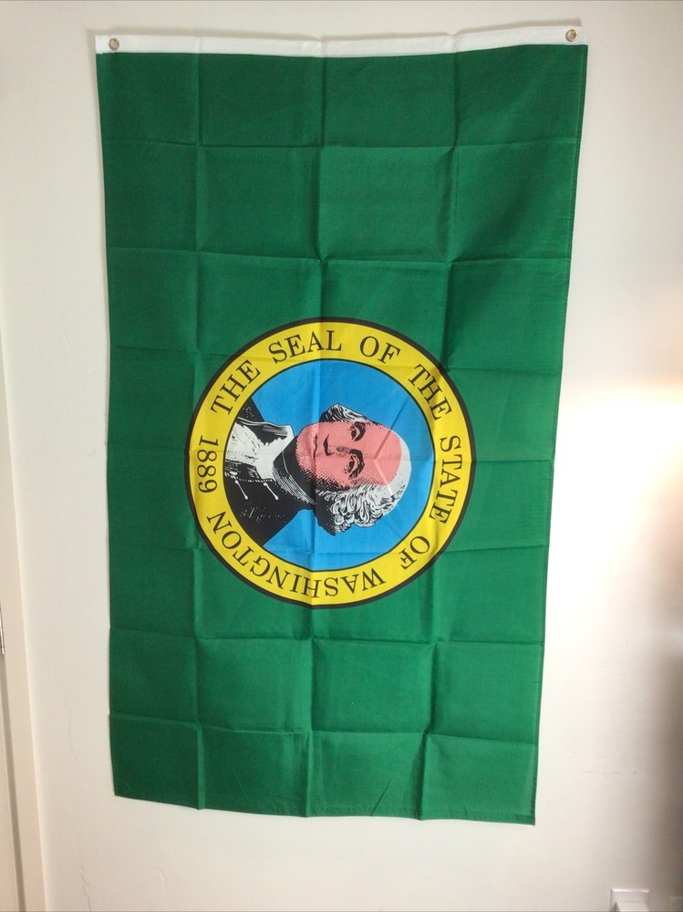Washington State flag New 3 x 5 super polyester