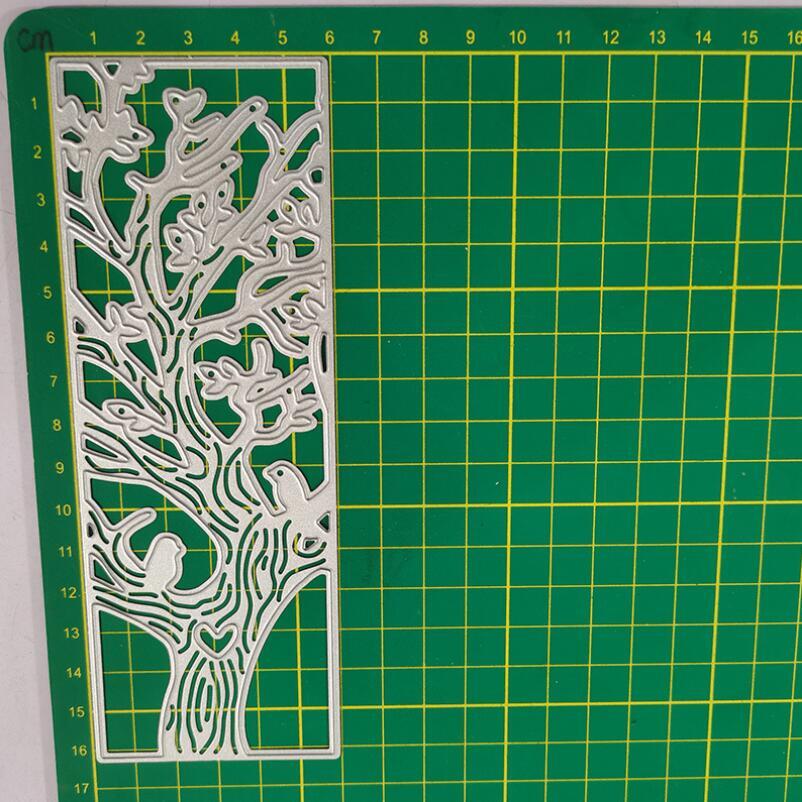 Rectangle Frame Trees Metal Cutting Dies Scrapbooking Crafts Embossing Stencils