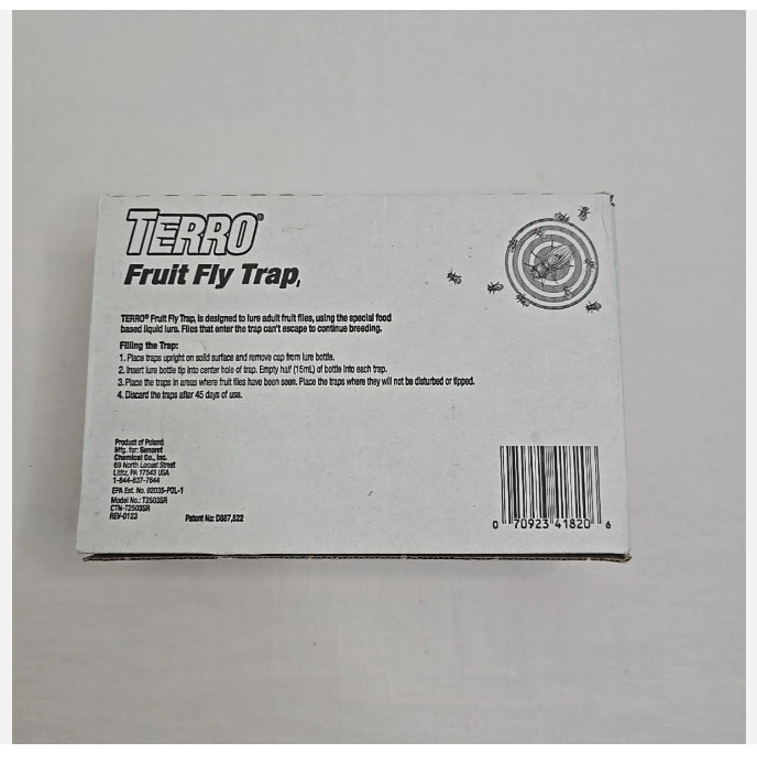 Terro Fruit Fly Traps for Indoors 4 Pack
