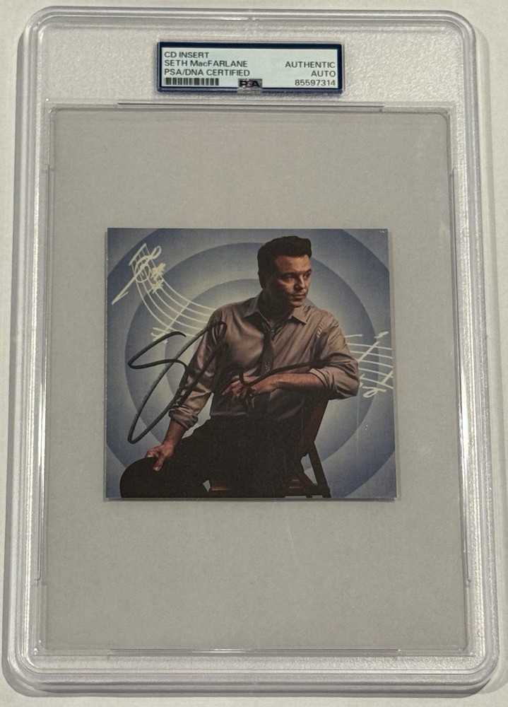 Seth MacFarlane Signed CD Insert Lush Life The Lost Sinatra Arrangements Auto