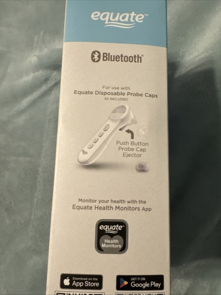 Equate Bluetooth Dual-Function Infrared Thermometer, Forehead /Ear Mode OPEN BOX