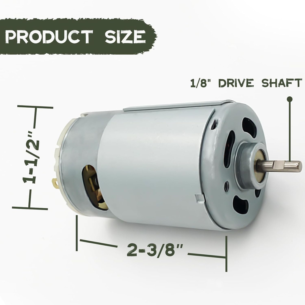 6-Volt 1/8" Shaft Feeder Replacement Motor