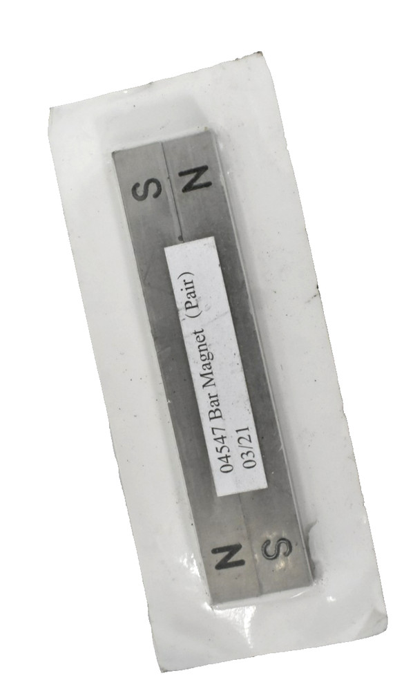 1 Pair 4" Bar Magnets Rectangular Square Tools 2 Piece Set S & N Engraved