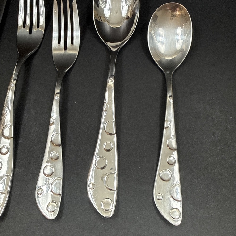 Spode BAKING DAYS Stainless Flatware 5 pc place setting discontinued