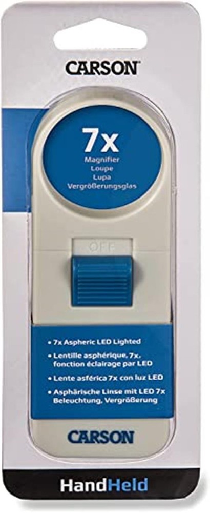 Carson Illuminated Hand Held 7x LED Lighted Aspheric Assorted Styles