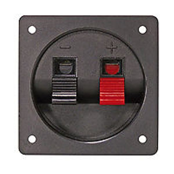 Speaker Connection Terminal Square Clipfix with Mounting Holes 4 Pieces
