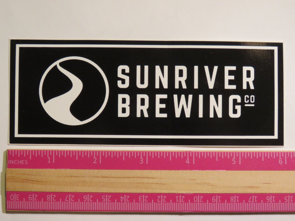 6" Beer Brewery Sticker ~ SUNRIVER Brewing Co ~ Bend & Eugene, OREGON