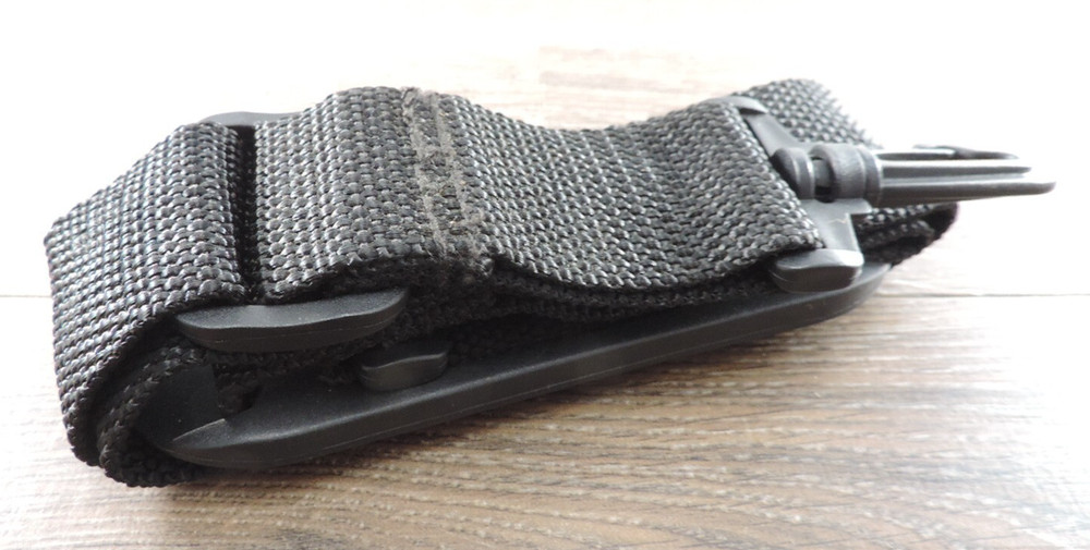 1.5" Adjustable Black Nylon Bag Strap 44" Max Length
