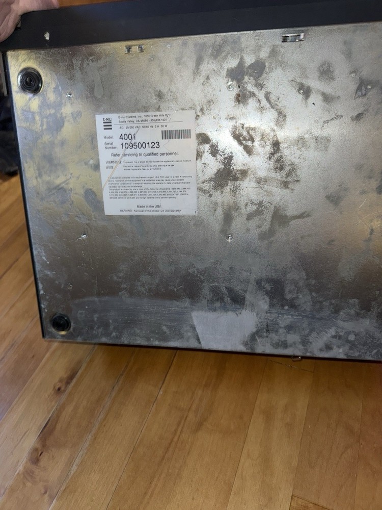 Emu Darwin 4001 Hard Disc Recorder - Tested Great Condition E-mu Rack Unit