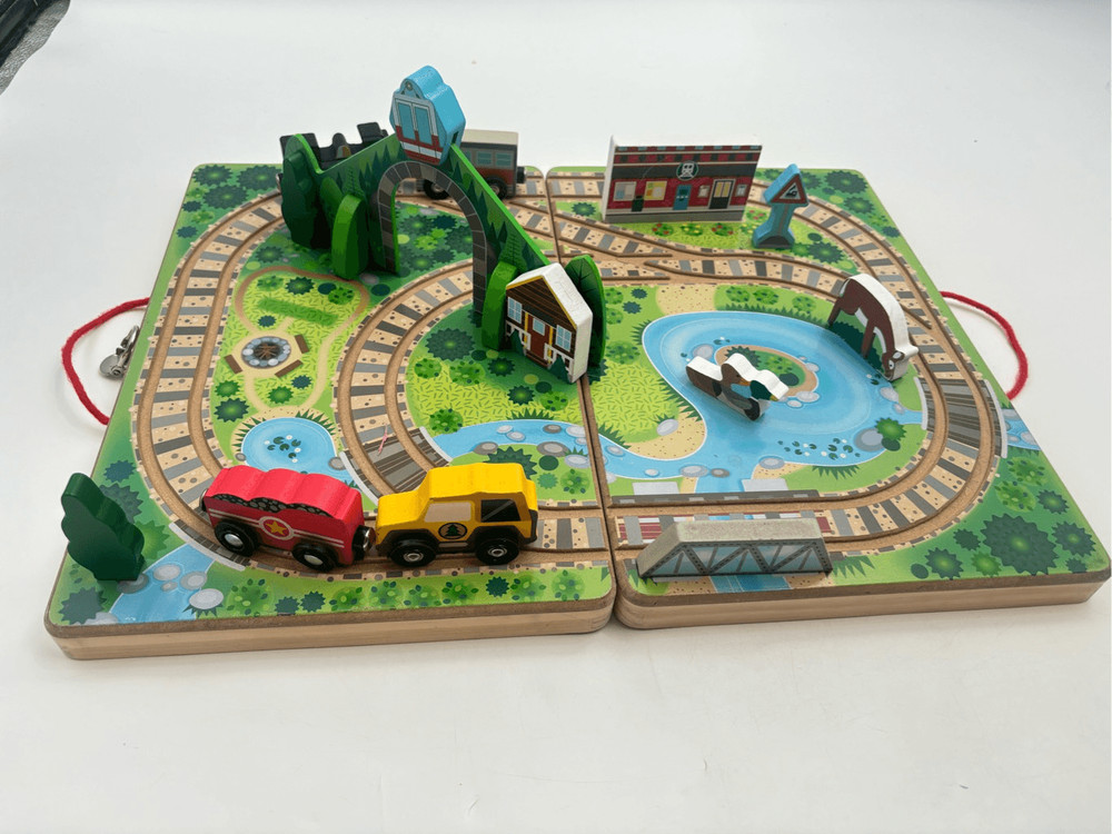 Melissa and Doug train set