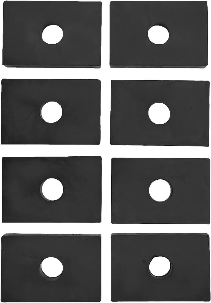 Bed Mount Pad Kit, 8pcs Rubber Bed Mount Shock Absorber Compatible with Chevy/wi