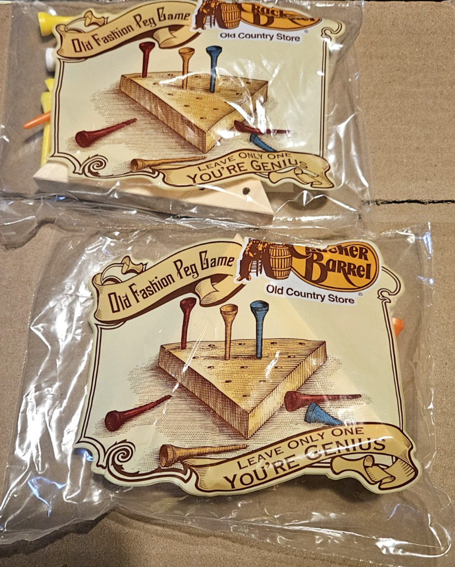 CRACKER BARREL PEG GAME "EG-NO-RA-MOOSE" Free Shipping 2-pack read description