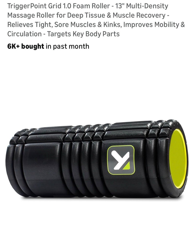TriggerPoint Grid 1.0 Foam Roller - 13" Multi-Density Massage Roller
