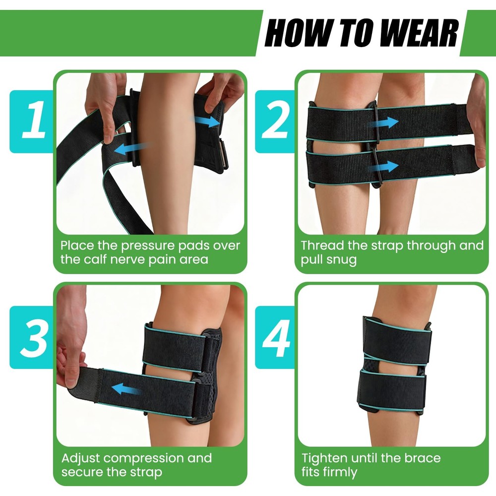 Sciatica Pain Relief Devices Sciatic Nerve Brace with Dual Adjustable Pressu...