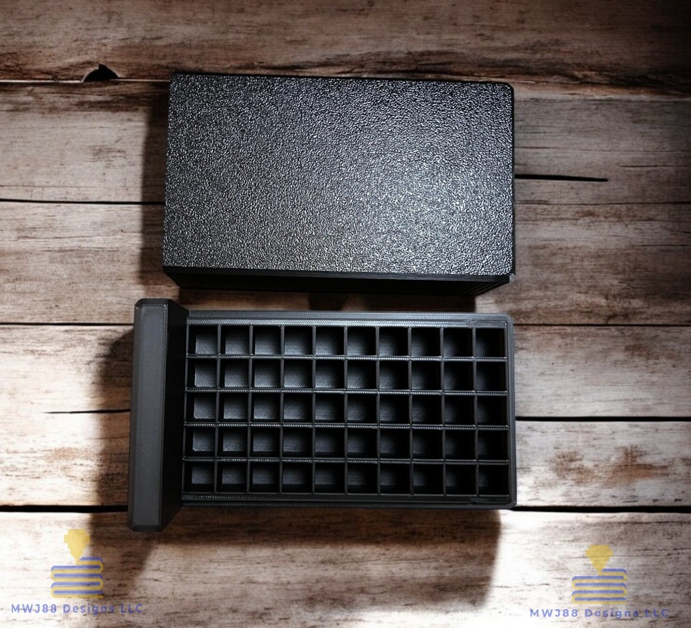 Sliding .444 Marlin Ammo Storage Box Case - 50rd Round - Multiple Colors!