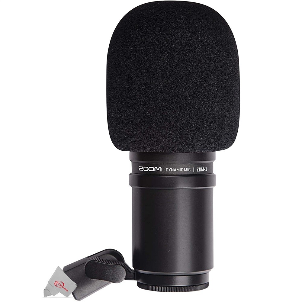 Zoom ZDM-1 Dynamic Microphone Optimized with Tabletop Tripod Microphone Stand