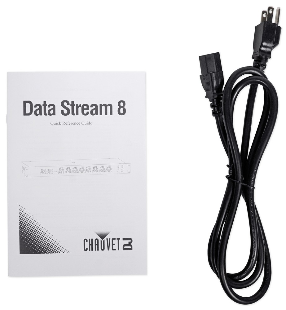 Chauvet Data Stream 8 DMX Splitter To Distribute+Boost Signals+DMX Controller