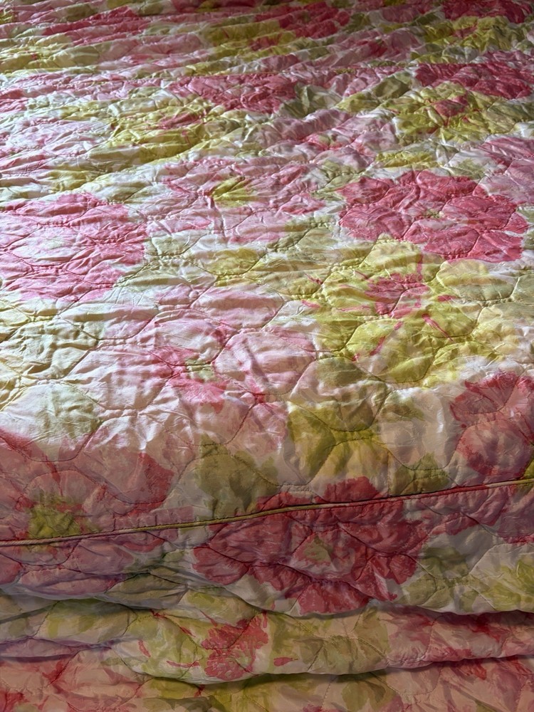 Vintage Floral Bedspread King Size