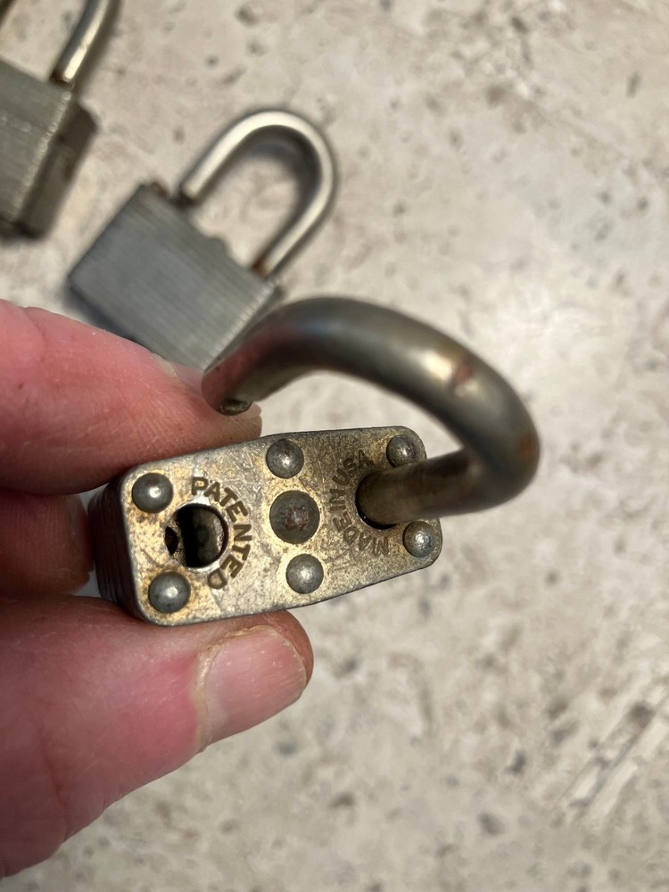 Master Lock Padlocks 3x With 1 key each