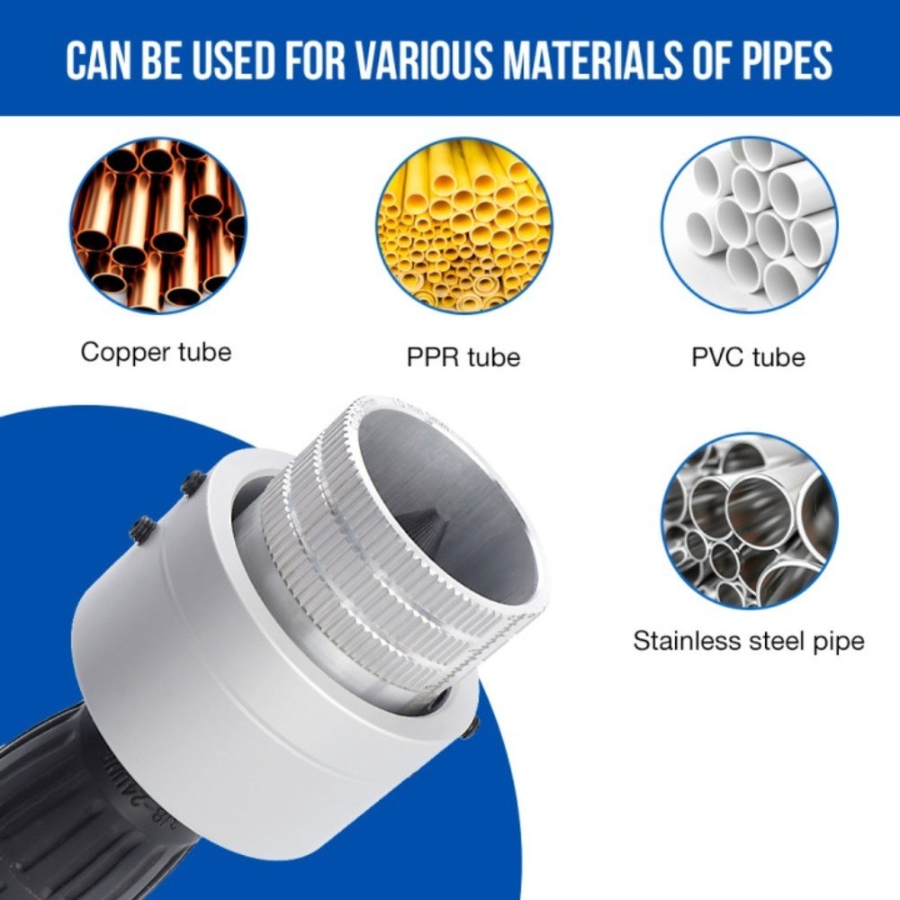 Pipe Chamfering Tool with Drill Adapter for Industrial Grade Burr Removal