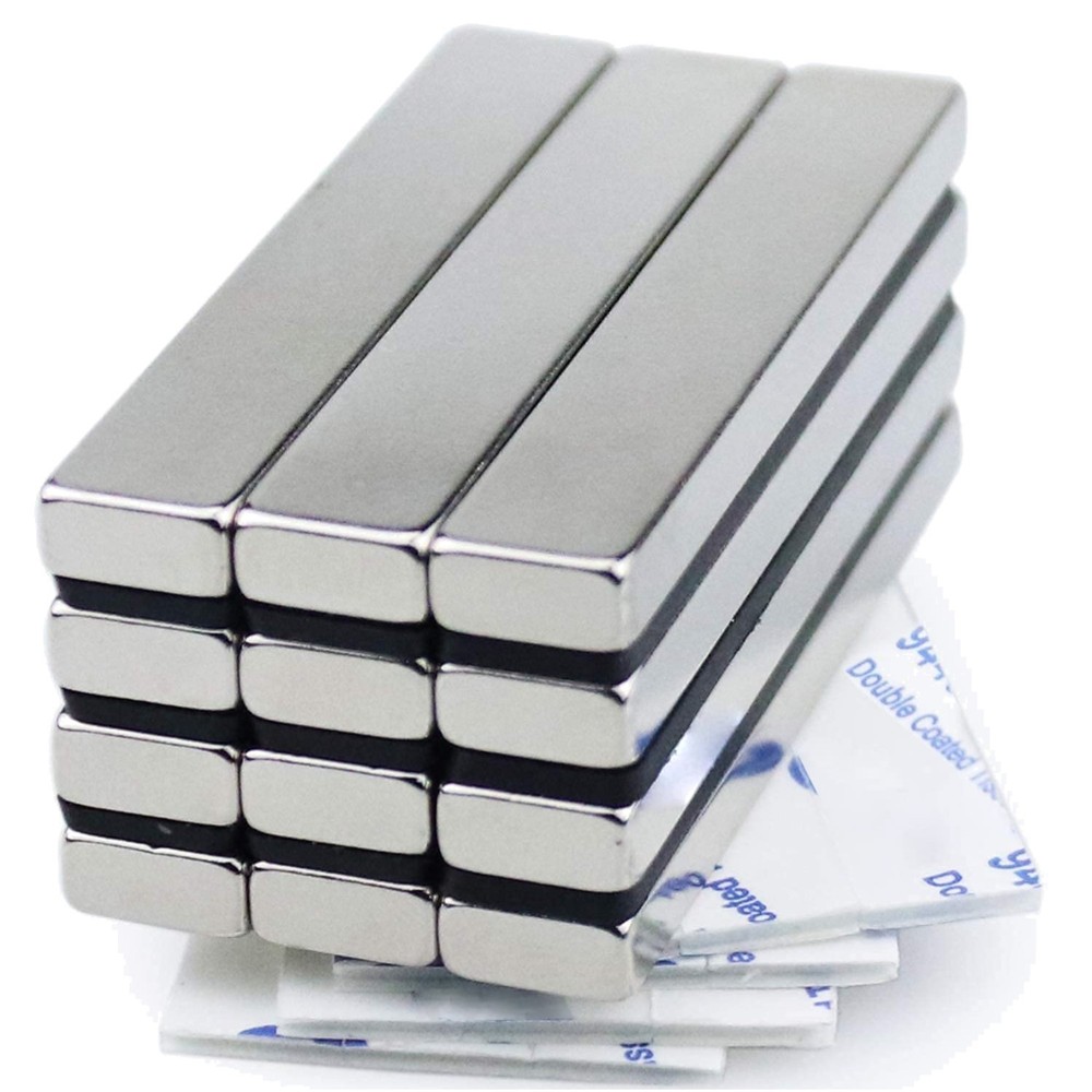 Versatile 12 Pack Neodymium Magnets with Strong Adhesive for Crafts & Workspaces