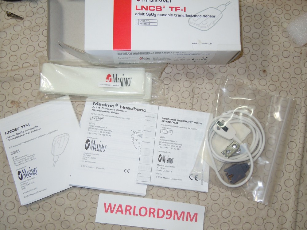 NEW MASIMO LNCS TF-I ADULT SPO2 TRANSFLECTANCE SENSOR REF. 1896.