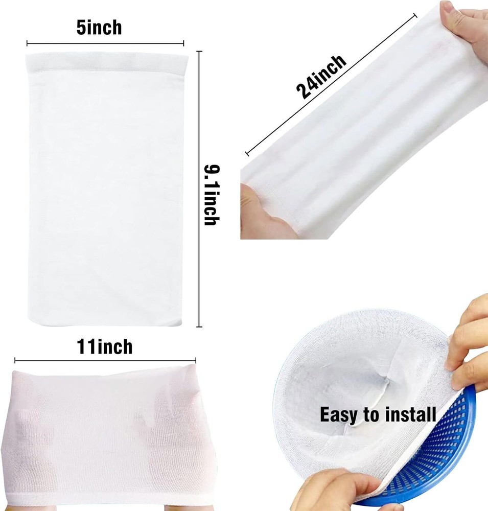 60Pcs Pool Skimmer Socks Filter Replacement Savers For Basket Swimming Pool