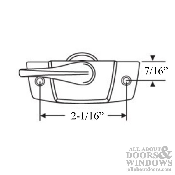 Sash Lock For Single and Double Hung Windows One Window Sash Lock