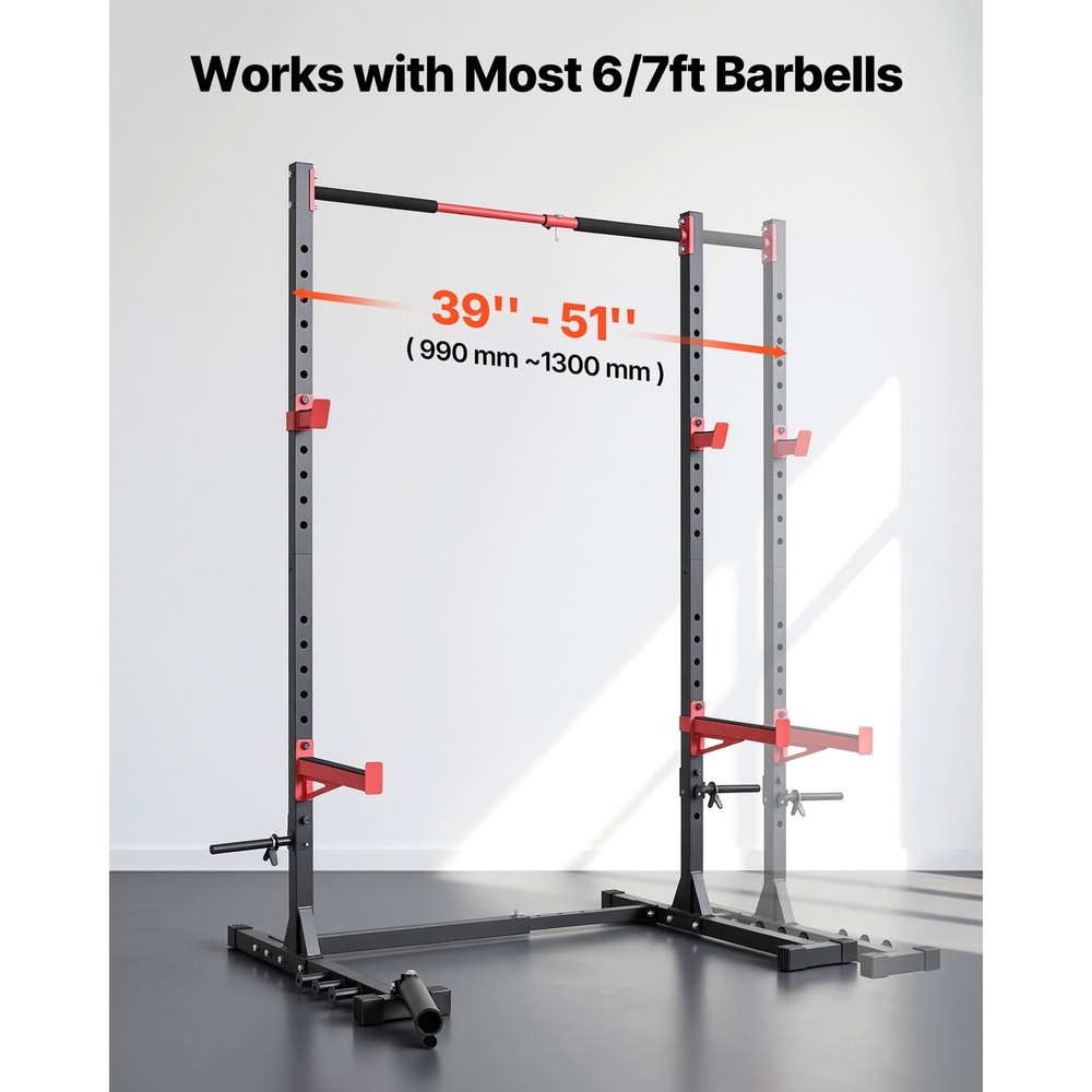 Power Cage Rack, Multifunctional Squat Rack for Home Gym, Width-Adjustable Worko