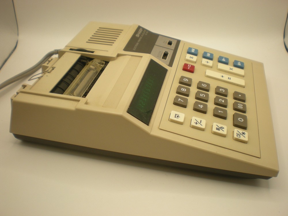 Sharp Electronic Printing Calculator El-1182 works