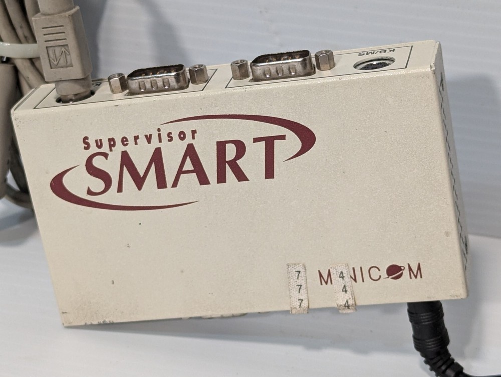 MiniCom 1SU21010 Smart Supervisor 2 Computer KVM Switch, 2 Port