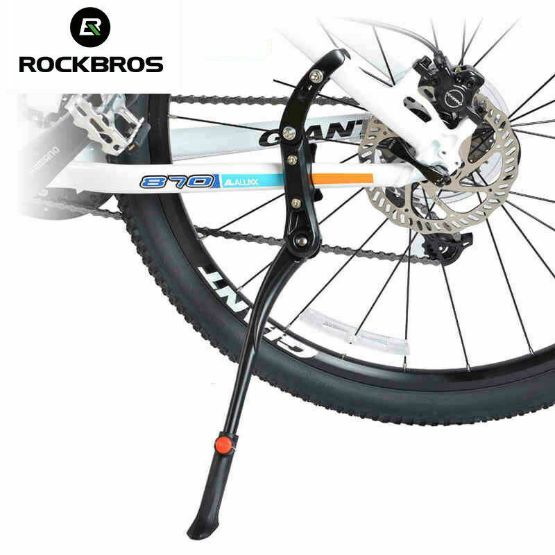 ROCKBROS Bike Aluminum Alloy Bracket Bicycle 24-29'' Adjustable Kickstand Black