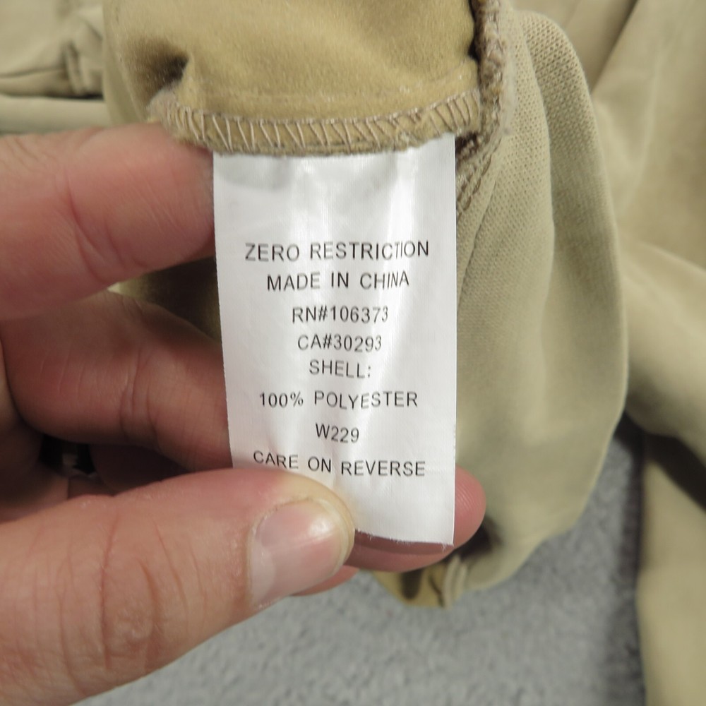 Zero Restriction Jacket Mens XL Micro Suede Quarter Zip Windshirt Golf Pullover