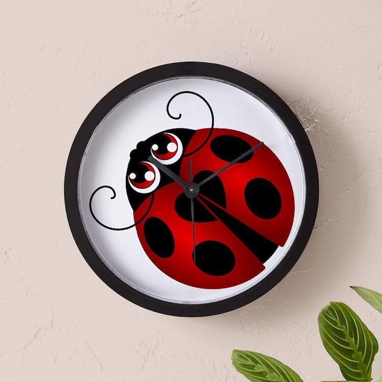 CafePress Ladybug 10" Wall Clock (1519370232)
