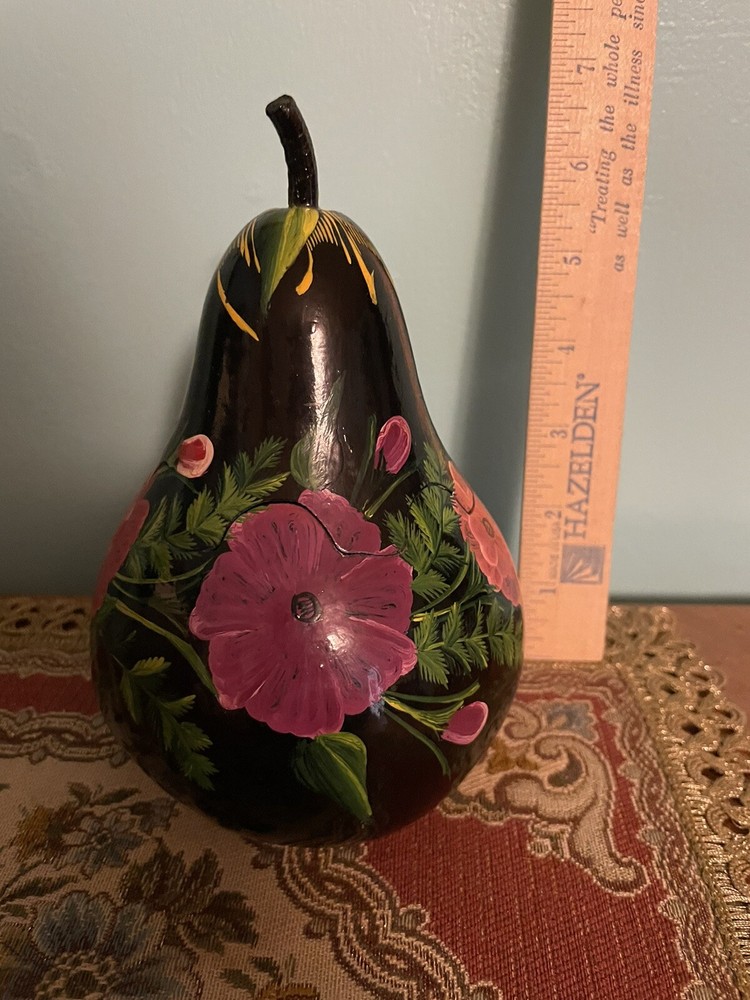 Hand painted Hollowed Out Gourd