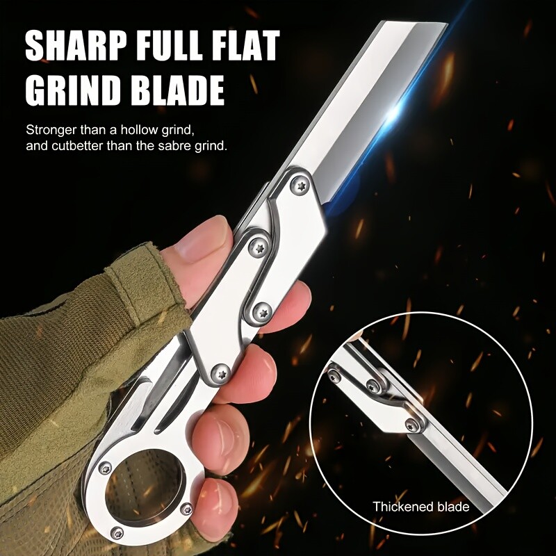 Creative Transforming Small Folding Knife for Survival