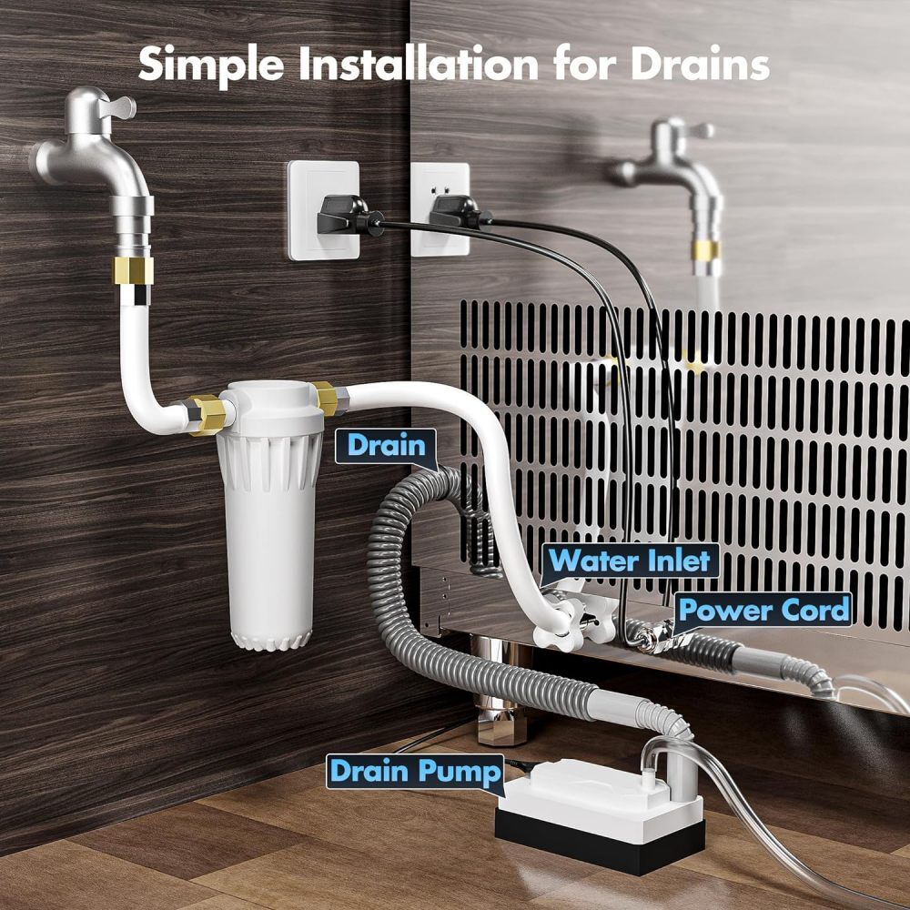 Commercial Ice Maker Machine 110lbs Storage Bin Bar Restaurant Ice Cube Machine