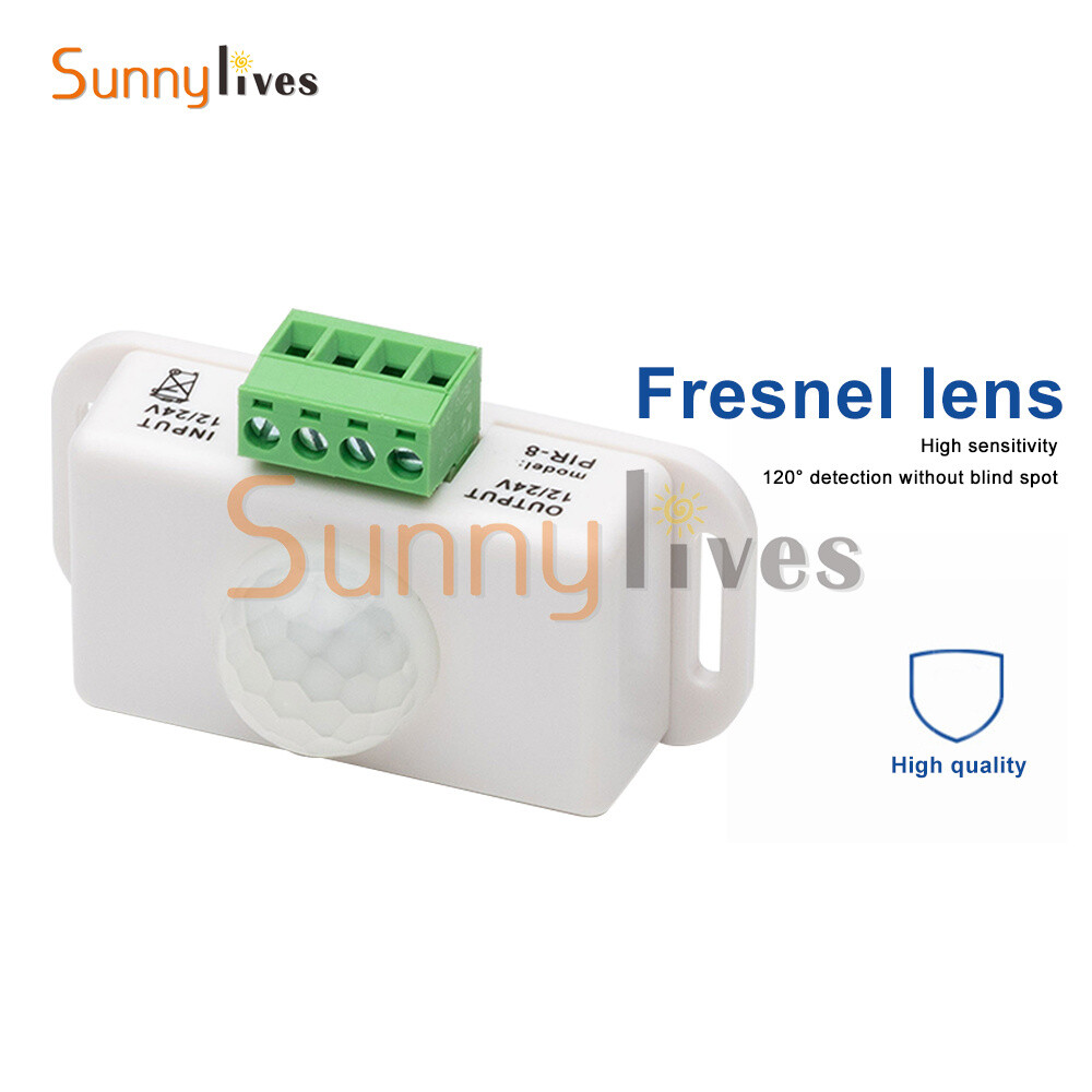 Automatic DC 12V-24V 6A/8A infrared PIR Motion Sensor Switch For LED Strip Light