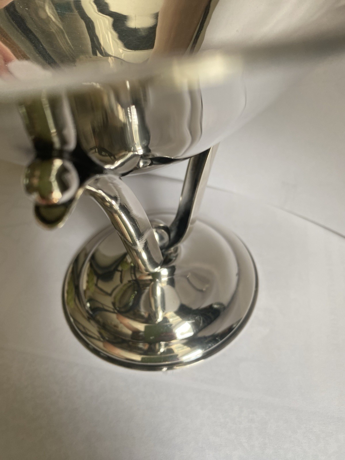 Denmark Danish Silverplate Blossom Bowl Compote Jensen Dragsted Art Deco Nouveau