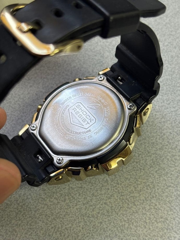 CASIO G SHOCK Gold Black Digital Watch