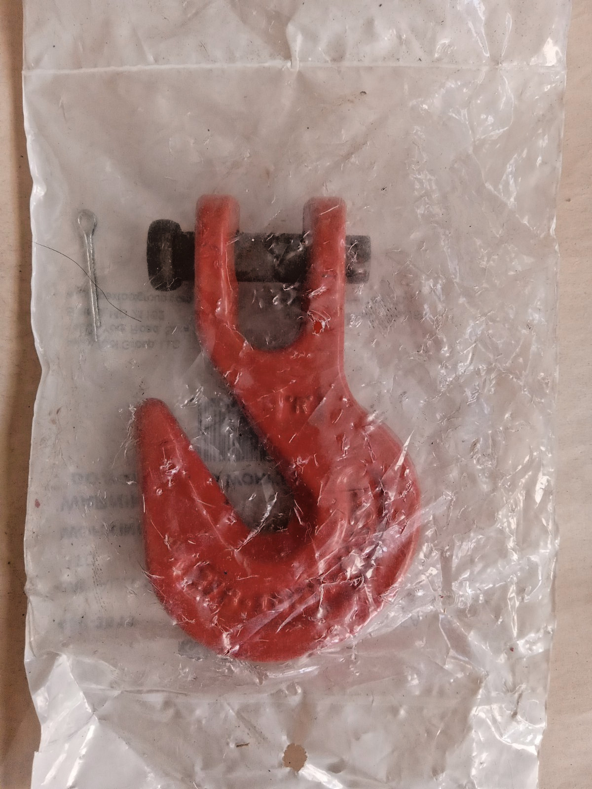 Campbell 450-3515 3/8" Alloy Clevis Grab Orange Hook PTD Load Limit 7300 lb