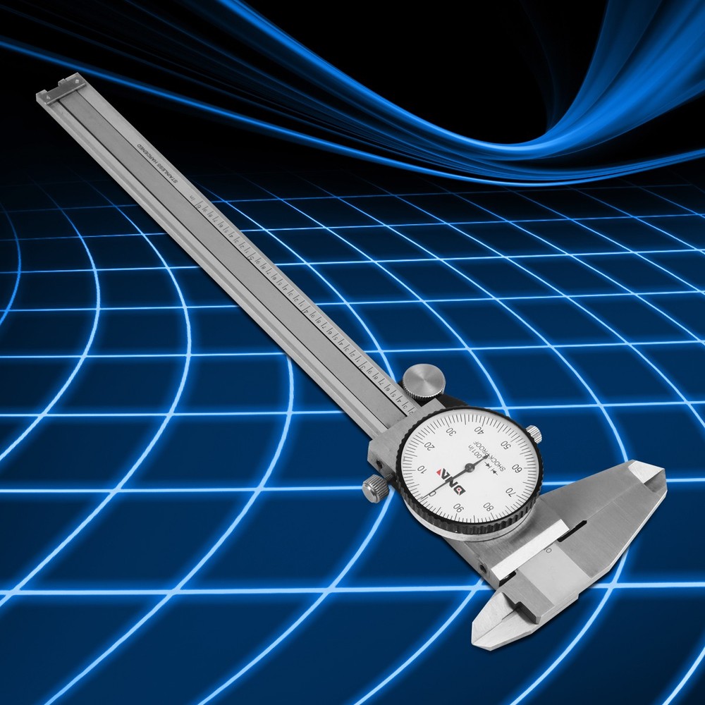 6 Inch Precision Millimeter Measurement Shockproof Lockable Head Dial Caliper